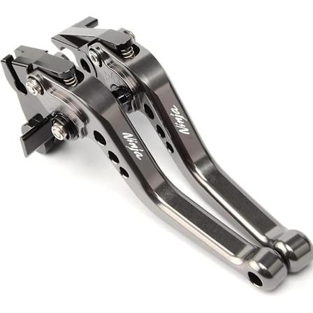 Til Kawasaki Ninja 1000/ Tourer 2017-2022 Modificeret Cnc Aluminium Legering 6-trins Justerbar Kort Brems-Koblingsgreb Tilbehør (grå)-Xin Gray