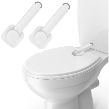 1-pak Baby Sikkerheds Toiletlås - Toiletlås - Off-White (21,5*8,5*3,5cm)