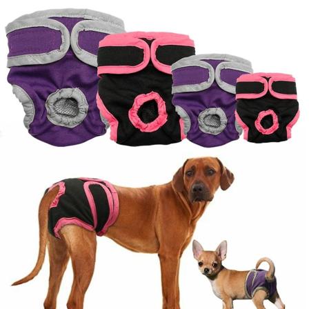 Vaskbare tispebleier, gjenbrukbare hundebleieomslag for tisper, superabsorberende og komfortable