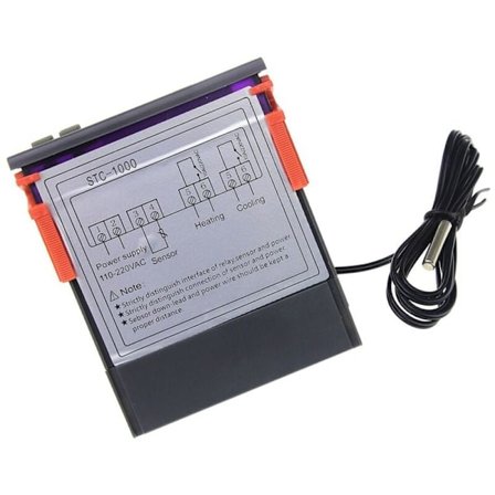LED Digital Temperaturregulator STC-1000 AC 110-220V 10A Relæ Termoregulator Termostat til Opvarmning Fryser Køleskab