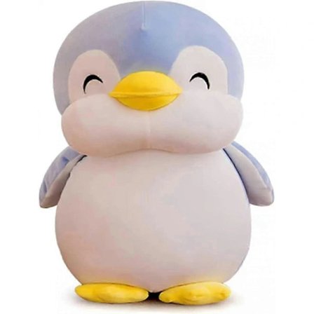 Penguin Plush Pillow, Soft Penguin Stuffed Animal Hug Pillow Toy Gifts for Birthday, Valentine's Day, Christmas, 30 cm, Blue.