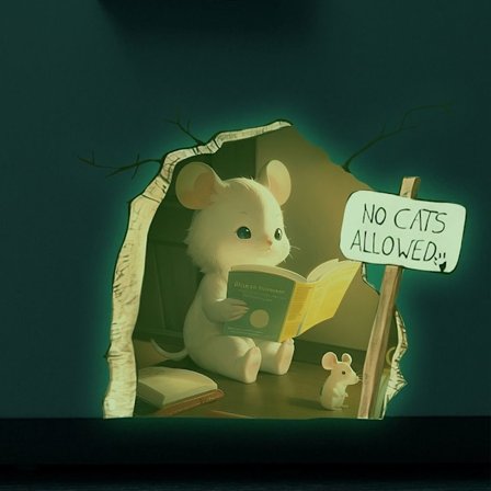 5 stk Mouse Hole Wall Sticker Art Wall Decal 1 1
