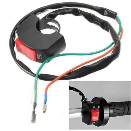 Universal 12V PÅ AV Bryter for Scootere Motorsykler ATV QUAD Led Ekstralys Fra Styre 22