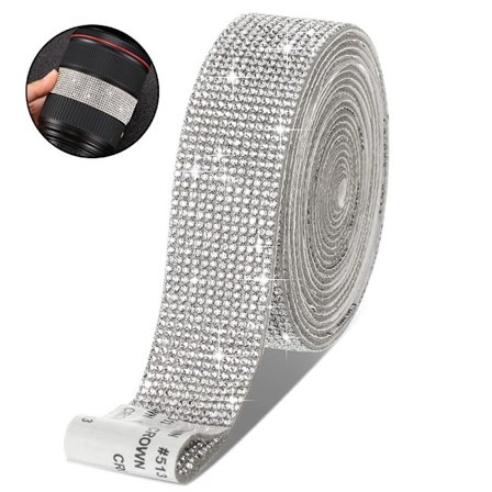 24 rader silver strass diamant band deco band, perfekt