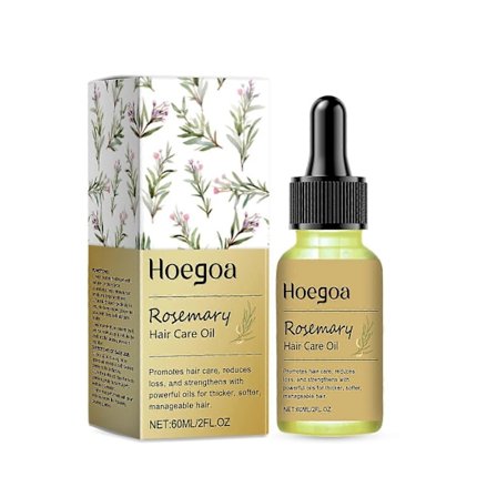 Hoegoa Rosmarin Hårolja Förbättrar Torra, Fuktiga, Fluffiga Hårstrån Och Hårbottenvårdande Eterisk Olja