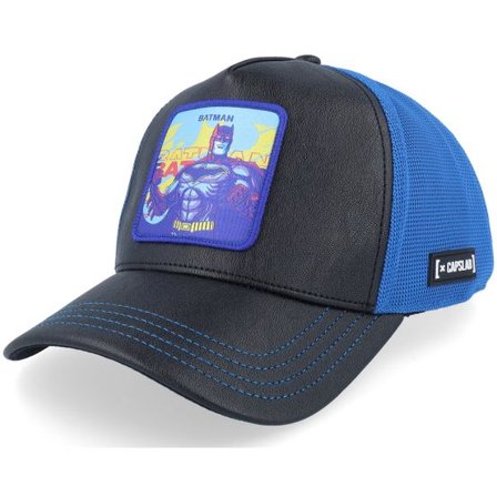 Capslab - Svart trucker Keps - Dc Comics Batman Blue/Black A-Frame Trucker @ Hatstore