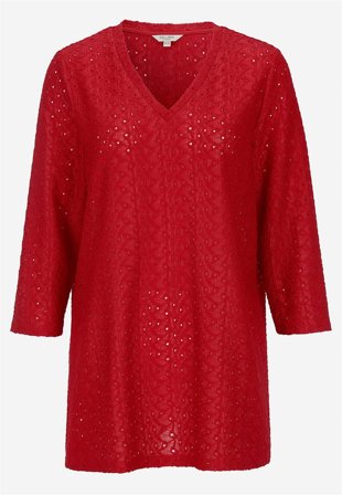 Cellbes of Sweden - Topp med hålmönster - röd - för damer - 50/52