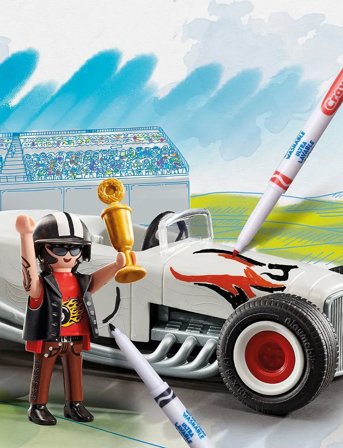 PLAYMOBIL Playmobil Color: Racerbil - 71376 - Multi/patterned - ONE SIZE