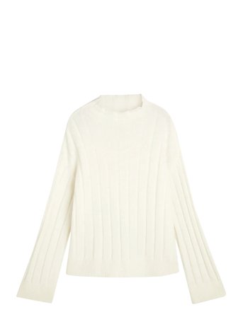 GANT | Wide Ribbed Wool Stand Collar | L