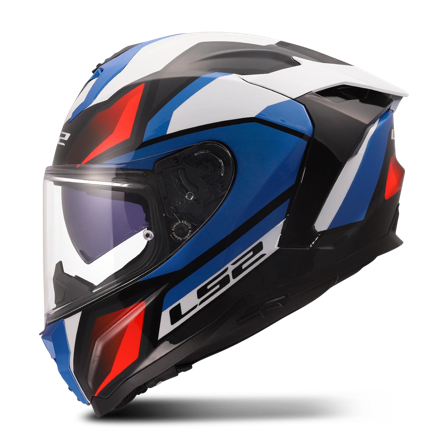 LS2 FF817 Challenger II Viper Full Face Helmet White/Blue/Red M