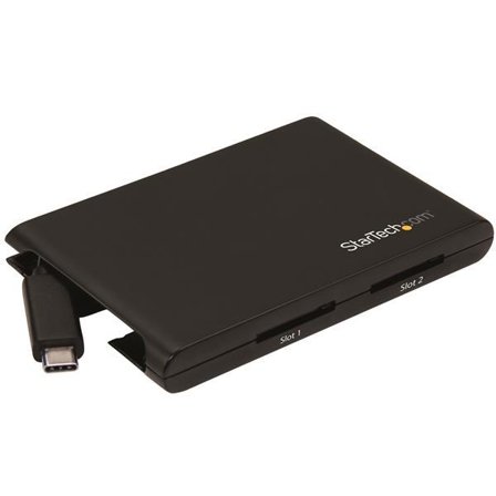 StarTech dobbel SD-kortleser med USB-C støtter SD 4.0 og UHS II