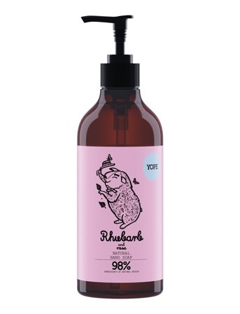 YOPE Yope Hand Soap Rhubarb And Rose Pao 500Ml - Nude - 500 ml