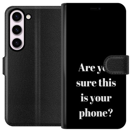 Kompatibelt Lommeboketui til Samsung Samsung Galaxy S23 Morsom tekst