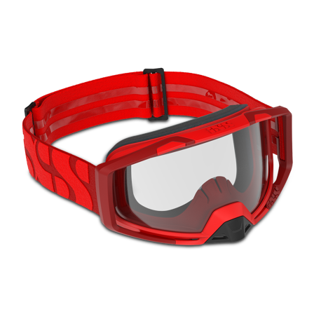 Masque VTT iXS Trigger - Lentille Transparente Rouge Racing