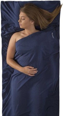 Sea to Summit Sleepliner Cotton Premium Traveller with Pillow Navy