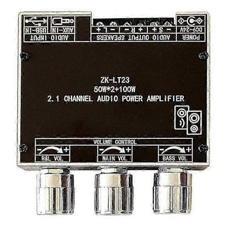 -LT23 5.1 Bluetooth Effektförstärkarkort 50W 2.1-kanals förstärkarkort med kortslutningsskydd