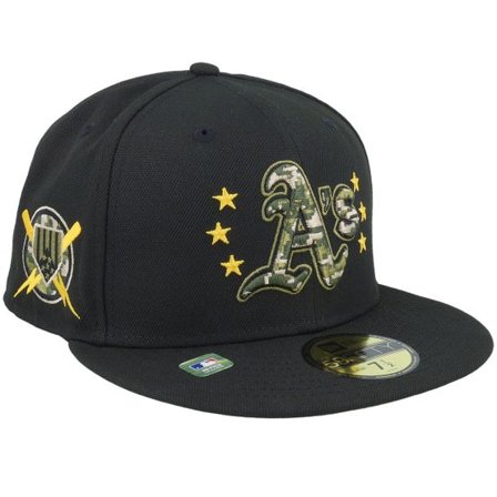 New Era - MLB Svart fitted Keps - Oakland Athletics Mlb24 Armed Forces Day 59FIFTY Black Fitted @ Hatstore