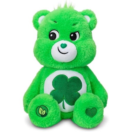 Care Bears | Good Luck Bear 35cm Medium Plysj | Samleobjekt Søt Plysjleketøy, Kosete Leker for Barn, Myke Leker for Jenter Gutter, Søte Bamser Egnet