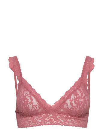 Hanky Panky Signature Lace, Crossover Bralette Lingerie Bras & Tops Soft Bras Triangle Bras Rosa Hanky Panky