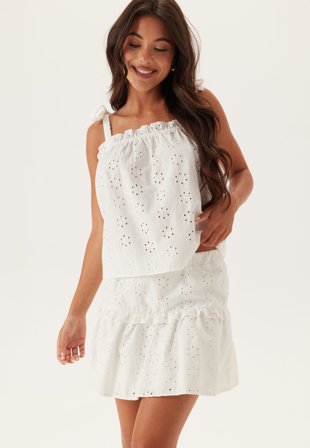 BUBBLEROOM-Broderie Anglaise Skirt-M