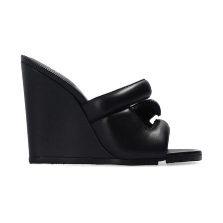 Givenchy, G wedge mules Czarny, Kobieta, Rozmiar: 37 EU