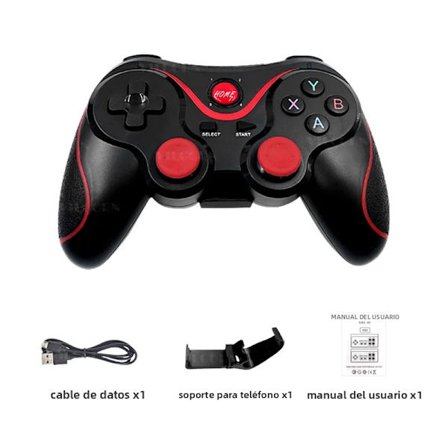 Spillkontrollere, konsoller og stativer VILCORN X3 trådløs spillkontroller for iOS/Android/nettbrett/PC/Switch/PS3/PS4/Steam med spillstativ og 