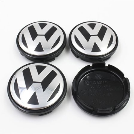 Hjulkapsler VW10 60MM Kompatibel med Volkswagen bildekk 4-pakning