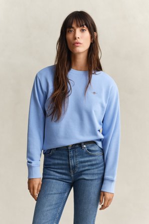 GANT Damen Rundhals-Sweatshirt (L) Blau