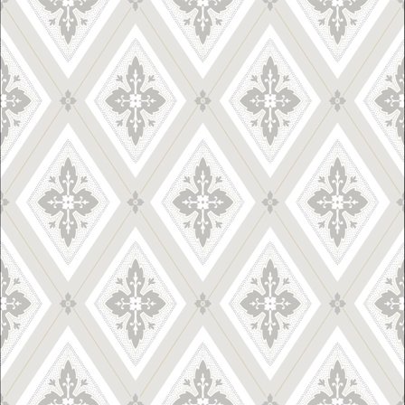 Duro Tapetprov, Astrid 692-05P Flora, Grå, L, , Färg & tapeter