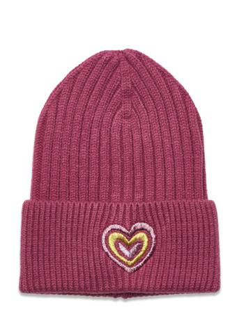 Nknmiki Knit Hat Accessories Headwear Hats Beanies Lyserød Name It