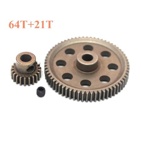 Diff Huvudväxel Motor Pinjong Gear 64t Och 21t 64t Och 21t