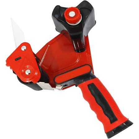 7,8 cm bred förpackningstejpsdispenser för flytt, kartonger, kartonger och lådor - Röd
