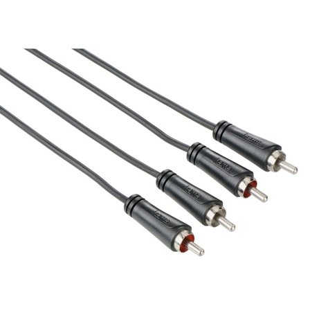 Kabel Audio 2xRCA-2xRCA Svart 1.5m