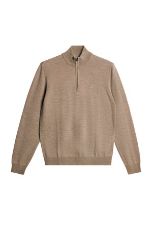 J.Lindeberg - Kiyan Merino Quarter Zip - Fashion - Beige - Men - M