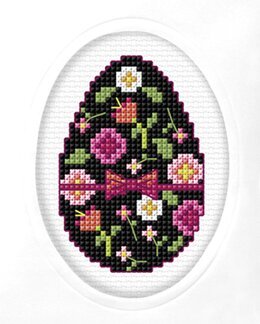 Broderipakke Kort Fint Egg - Orchidea