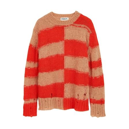 Essentiel Antwerp Round-neck Strik Rød, Dame Striktrøjer