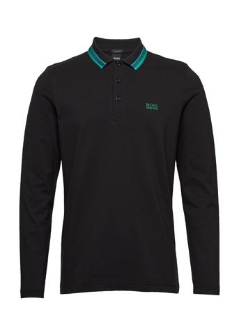 Plisy Polos Long-sleeved Svart BOSS