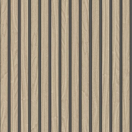 Belgravia Trälameller Vinyltapet One Size Ljus Ek