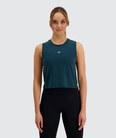 Women's Muscle Crop Top | Gymnation forest green / M