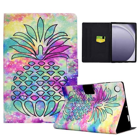 Mønstret Lær Tablet Deksel for Samsung Galaxy Tab A9+, med Kortlommer