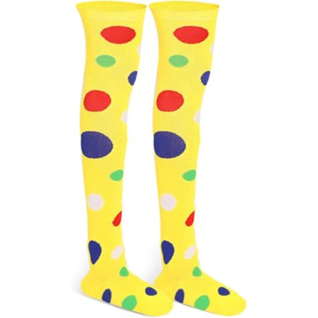 Joker Cosplay Strømper Regnbue Uregelmæssig Prikket Print Over Knæ Lårhøje Strømper Kvinder Piger(DS)