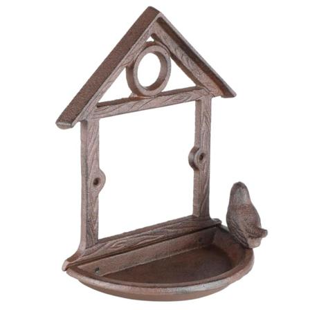 Hi Hängande Fågelmatare Husdesign 18 Cm Brun Brun