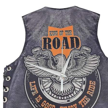 Moottoripyörän puinen seinäkello, Harley-heilurikello, kahvilan sisustus