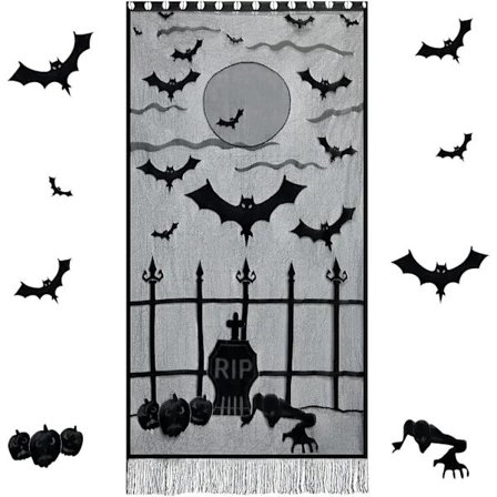 /EA/213x102cm Halloween-gardiner Halloween-dörrdekoration Halloween