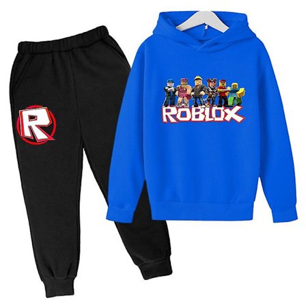 Robloxing Hoodie Sæt Drenge Piger Efterår Vinter Sweatshirt Tøj Børn Langærmet Tegneserie Casual Hoodie 4-14 år gammel Billedfarve19