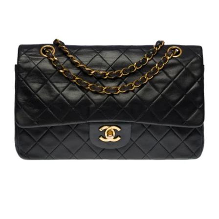 Chanel Vintage, Pre-owned Leather chanel-bags Zwart, Dames, Maat:ONE Size,leer