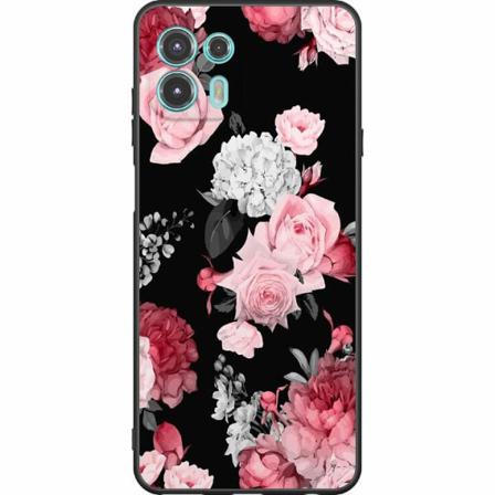 Motorola Edge 20 Lite Svart Skal Floral Bloom