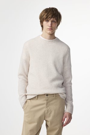 NN.07 Lee Sweater Male White Wool Blend