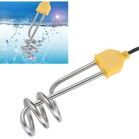 Flytande elektrisk resevattenvärmare 1500W för hink, pool eller badkar 95cm--.pa