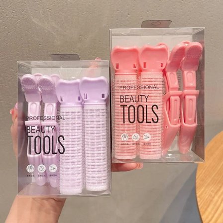 4pcs Lazy Hair Curlers Heatless Curls No Heat Hair Rollers Alligator Hair Clip Sleeping Hair Root Fluffy Clip Hair Styling Tools